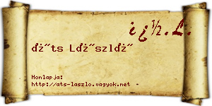Áts László névjegykártya
