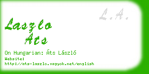 laszlo ats business card
