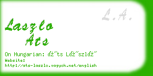 laszlo ats business card